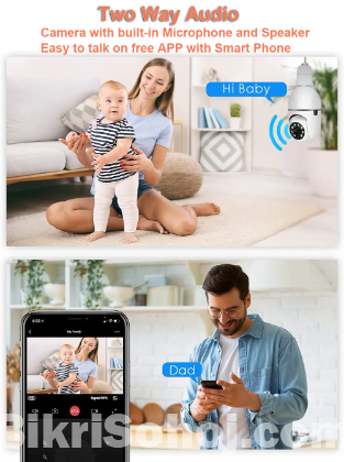 Smart 360° Rotated Security Camera HD 1080P